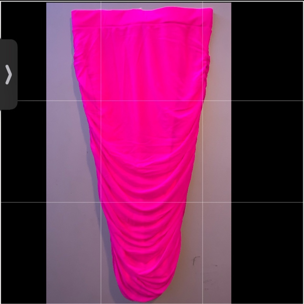 Long Hot Pink skirt From Fashion Nova